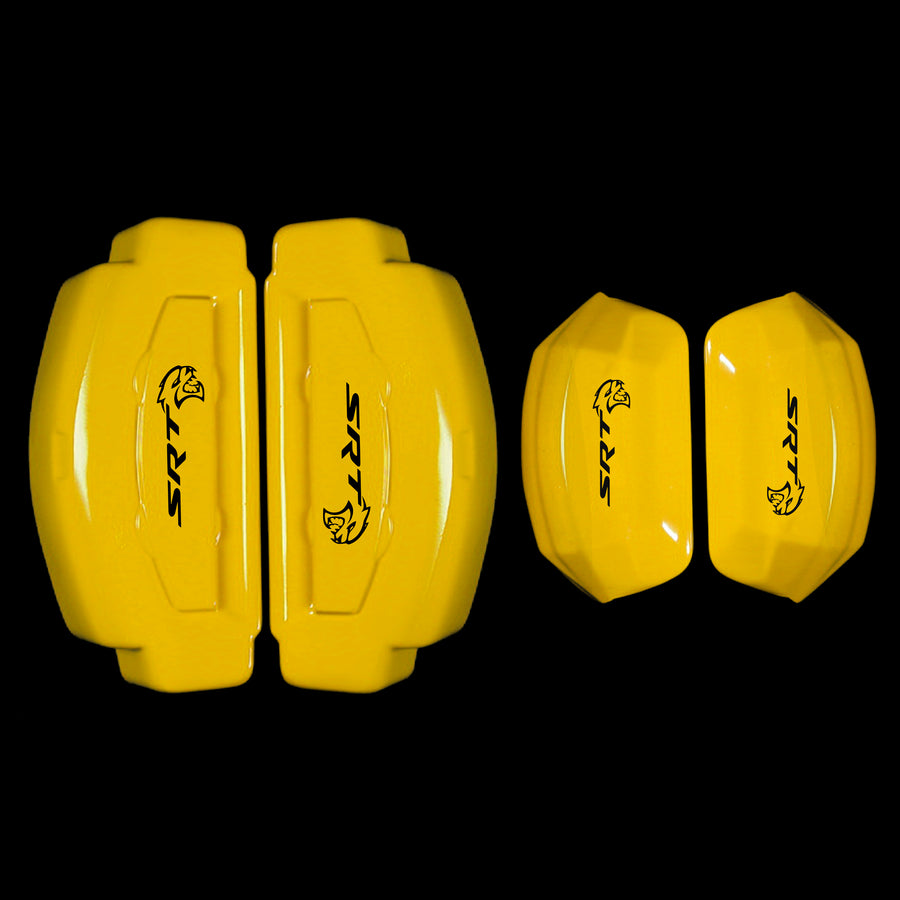Brake Caliper Covers for Dodge Charger 2006-2020 – SRT Style in Yellow Color – Set of 4 + Warranty