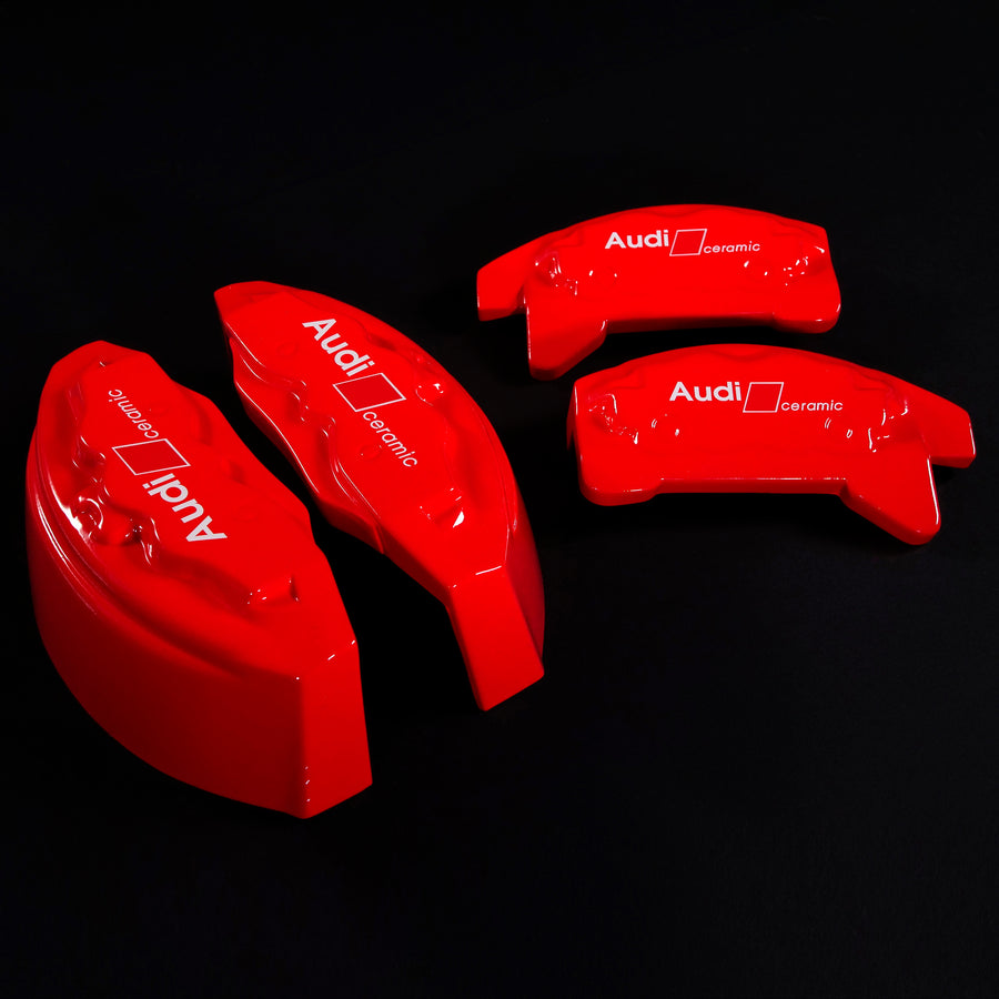 Brake Caliper Covers for Audi Q5 2009-2016 – Ceramic Style in Red Color – Set of 4 + Warranty