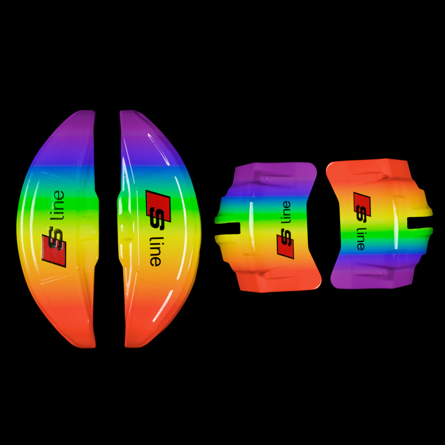 Brake Caliper Covers for Audi A6 2012-2015 – S line Style in Custom Color – Set of 4 + Warranty