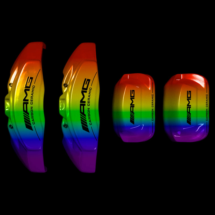 Brake Caliper Covers for Mercedes-Benz E550 2003-2016 – AMG Ceramic Style in Custom Color – Set of 4 + Warranty