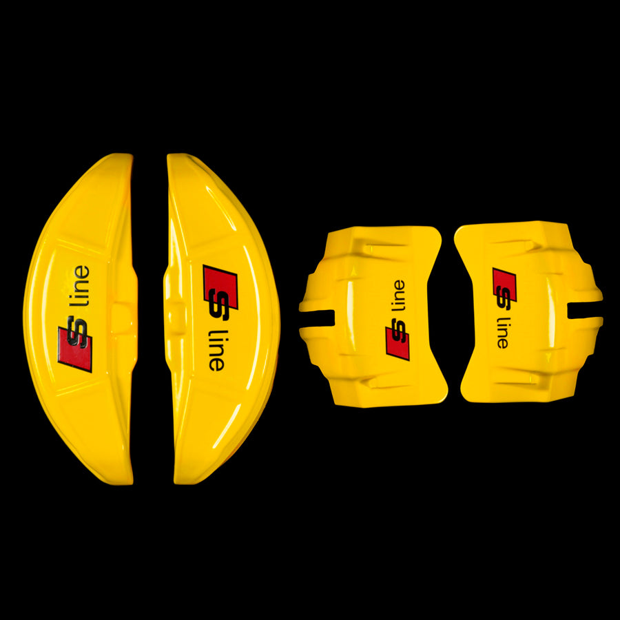 Brake Caliper Covers for Audi A7 2012-2015 – S line Style in Yellow Color – Set of 4 + Warranty