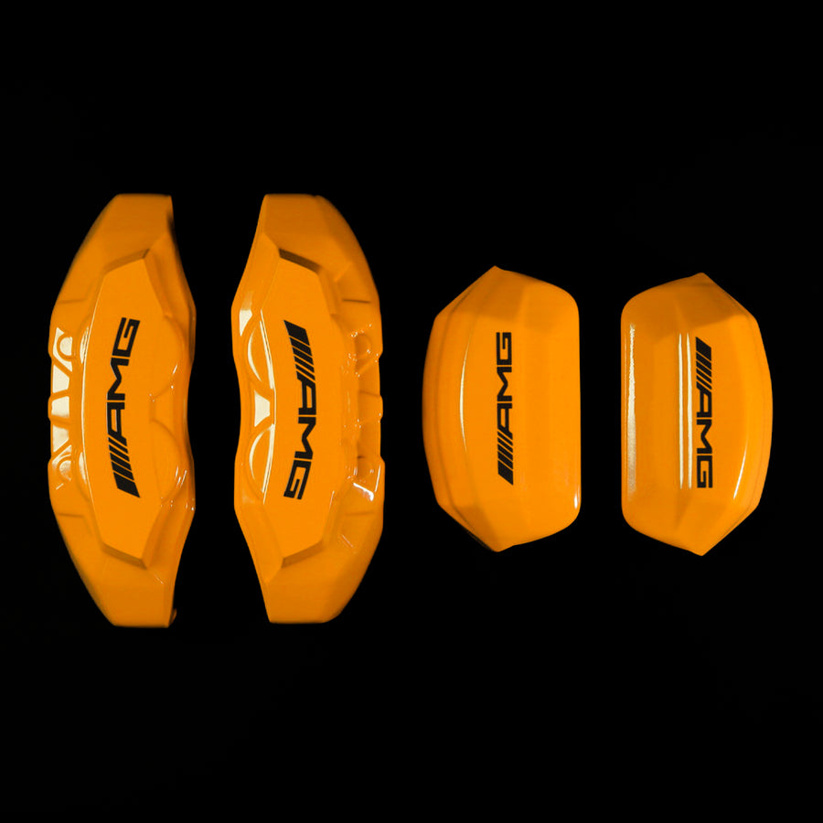 Brake Caliper Covers for Mercedes-Benz EQC400 2019-2023 – AMG Style in Orange Color – Set of 4 + Warranty