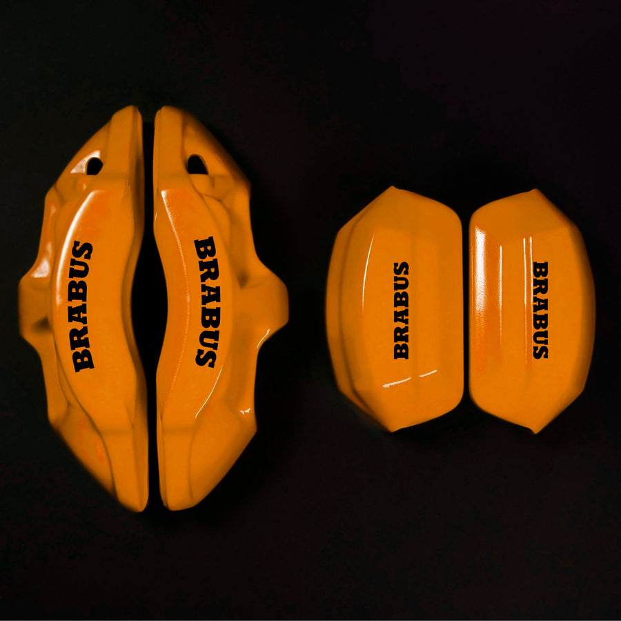 Brake Caliper Covers for Mercedes-Benz C63 2015-2018 – in Orange Color – Set of 4 + Warranty