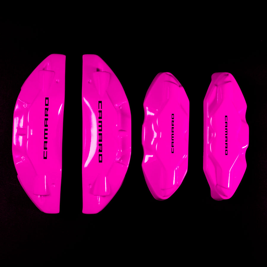 Brake Caliper Covers for Chevrolet Camaro SS 2016-2022 in Fuchsia Color – Set of 4 + Warranty