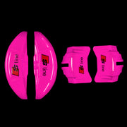 Brake Caliper Covers for Audi A6 2012-2015 – S line Style in Fuchsia Color – Set of 4 + Warranty