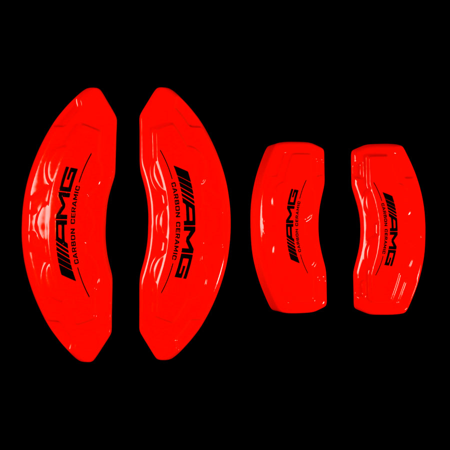 Brake Caliper Covers for Mercedes-Benz CLA250 2020-2023 – AMG Style in Red Color – Set of 4 + Warranty