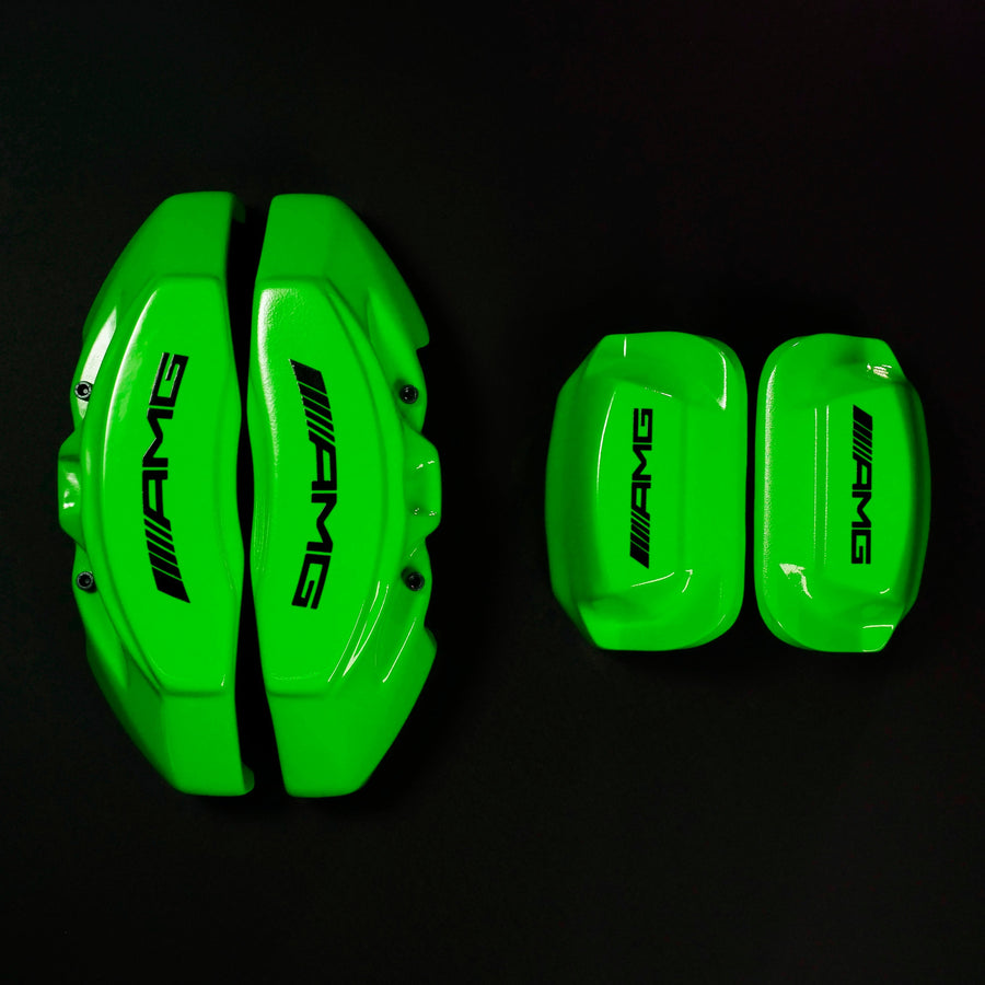Brake Caliper Covers for Mercedes-Benz E550 2003-2016 – AMG Style in Green Color – Set of 4 + Warranty