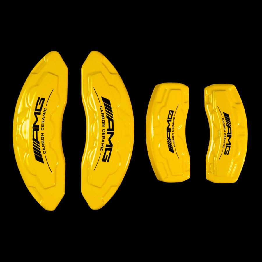Brake Caliper Covers for Mercedes-Benz CLA250 2020-2023 – AMG Style in Yellow Color – Set of 4 + Warranty