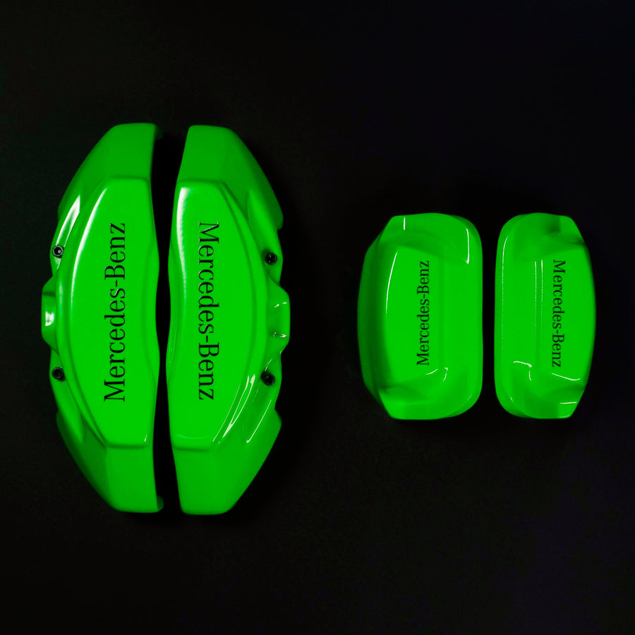 Custom Brake Caliper Covers for Mercedes-Benz in Green Color – Set of 4 + Warranty