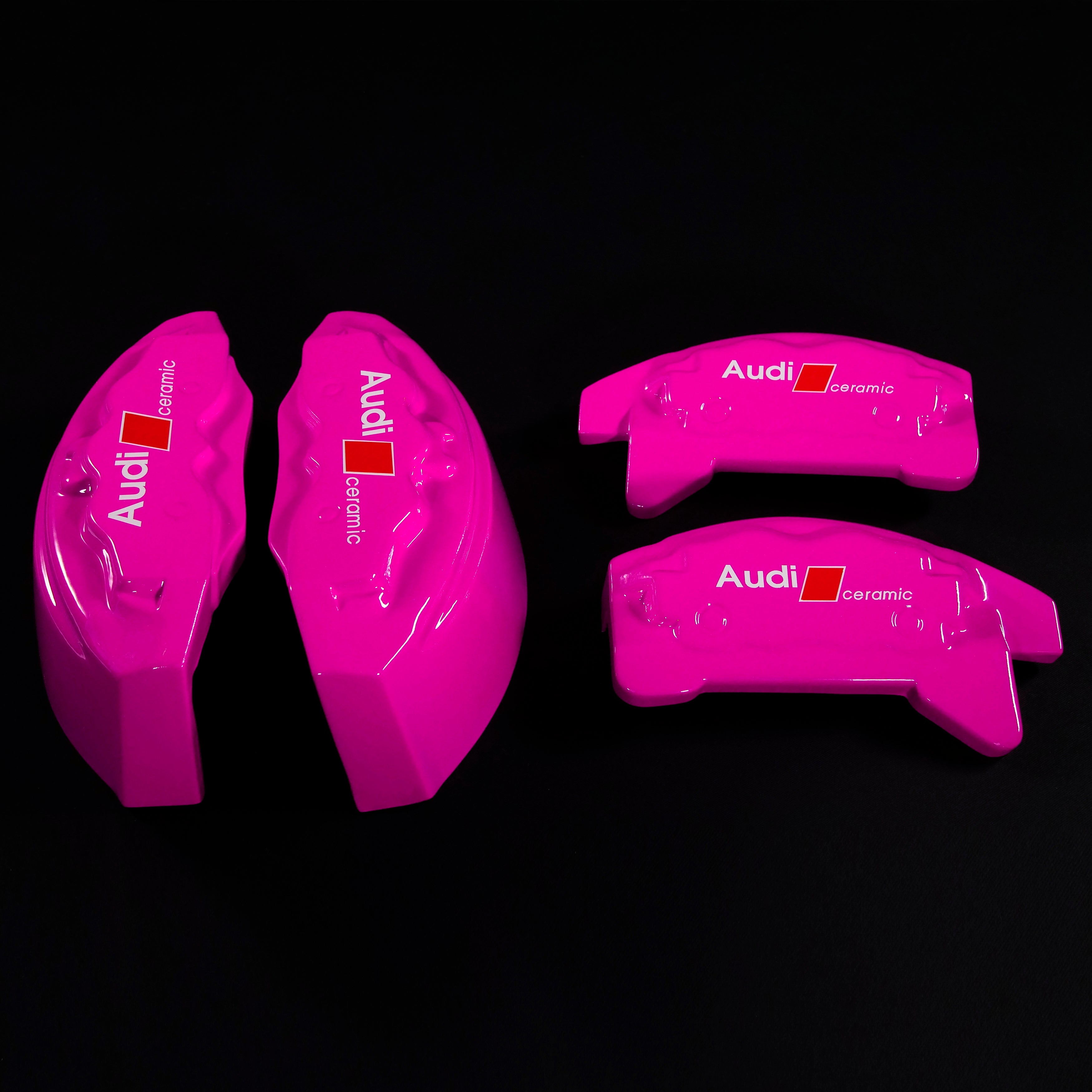 Brake Caliper Covers for Audi Q5 2009-2016 – Ceramic Style in Fuchsia Color – Set of 4 + Warranty