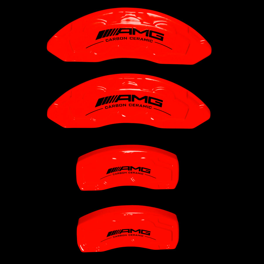 Brake Caliper Covers for Mercedes-Benz CLA250 2020-2023 – AMG Style in Red Color – Set of 4 + Warranty