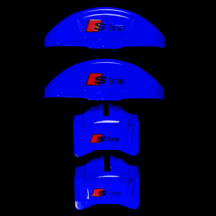 Brake Caliper Covers for Audi A6 2012-2015 – S line Style in Blue Color – Set of 4 + Warranty