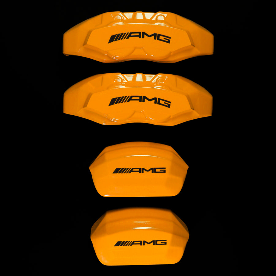 Brake Caliper Covers for Mercedes-Benz EQC400 2019-2023 – AMG Style in Orange Color – Set of 4 + Warranty
