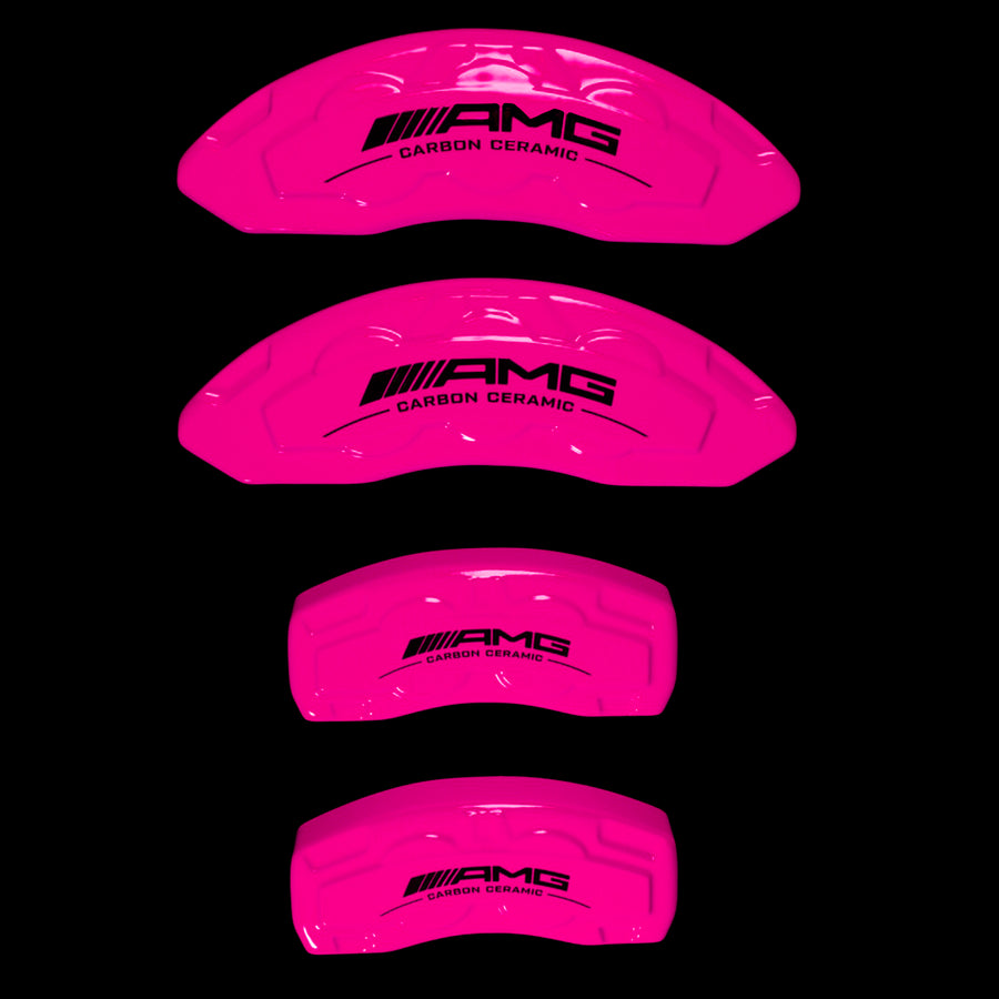Brake Caliper Covers for Mercedes-Benz CLA250 2020-2023 – AMG Style in Fuchsia Color – Set of 4 + Warranty