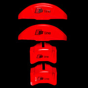 Brake Caliper Covers for Audi A6 2012-2015 – S line Style in Red Color – Set of 4 + Warranty