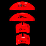Brake Caliper Covers for Audi A6 2012-2015 – S line Style in Red Color – Set of 4 + Warranty