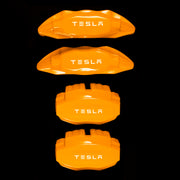 Brake Caliper Covers for Tesla Model X 2017-2020 in Orange Color – Set of 4 + Warranty