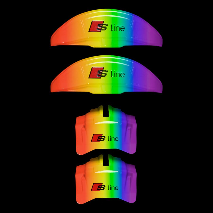 Brake Caliper Covers for Audi A6 2012-2015 – S line Style in Custom Color – Set of 4 + Warranty