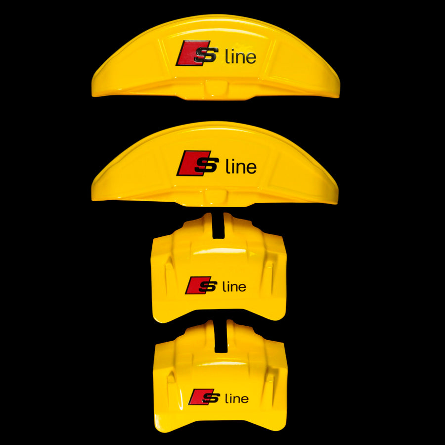 Brake Caliper Covers for Audi A7 2012-2015 – S line Style in Yellow Color – Set of 4 + Warranty