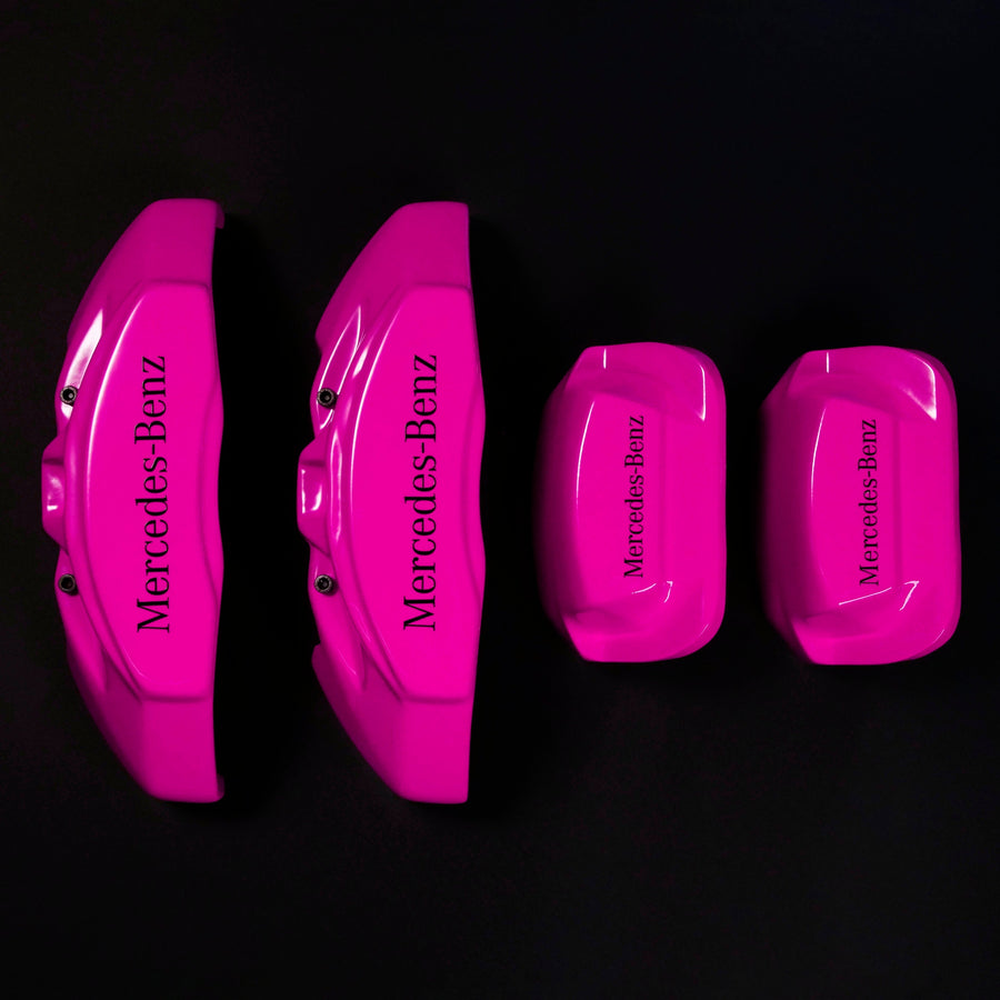 Brake Caliper Covers for Mercedes-Benz E550 2003-2016 in Fuchsia Color – Set of 4 + Warranty