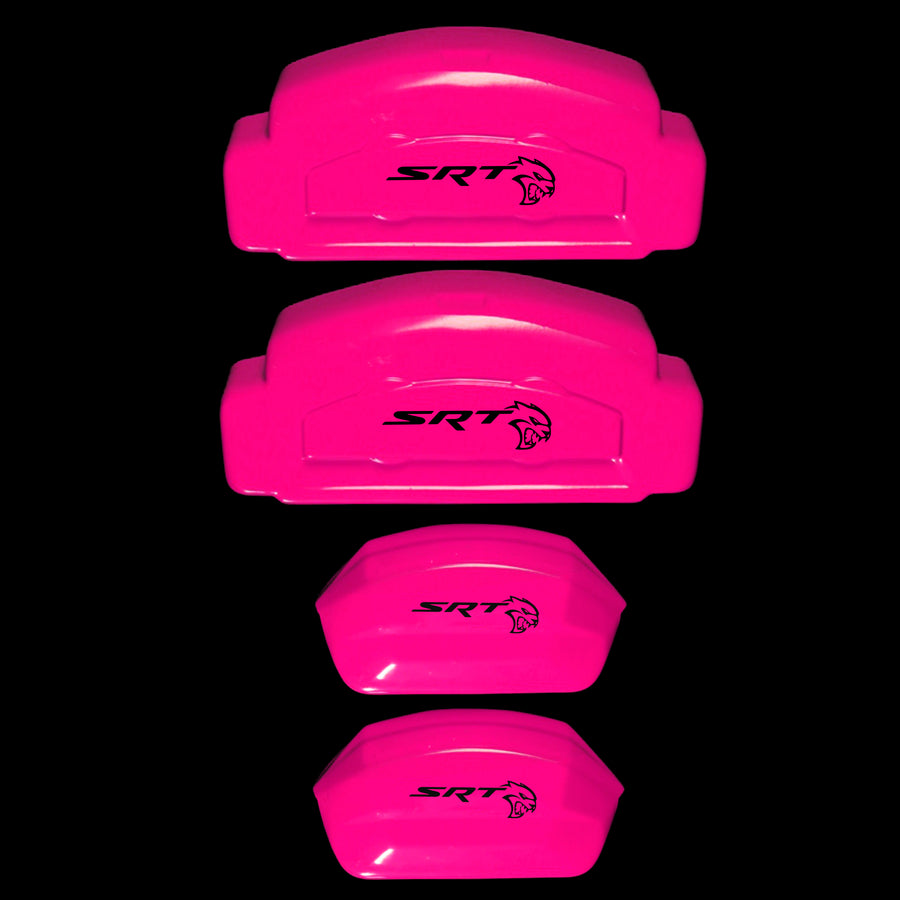 Brake Caliper Covers for Jeep Grand Cherokee 2014-2022 – SRT Style in Fuchsia Color – Set of 4 + Warranty