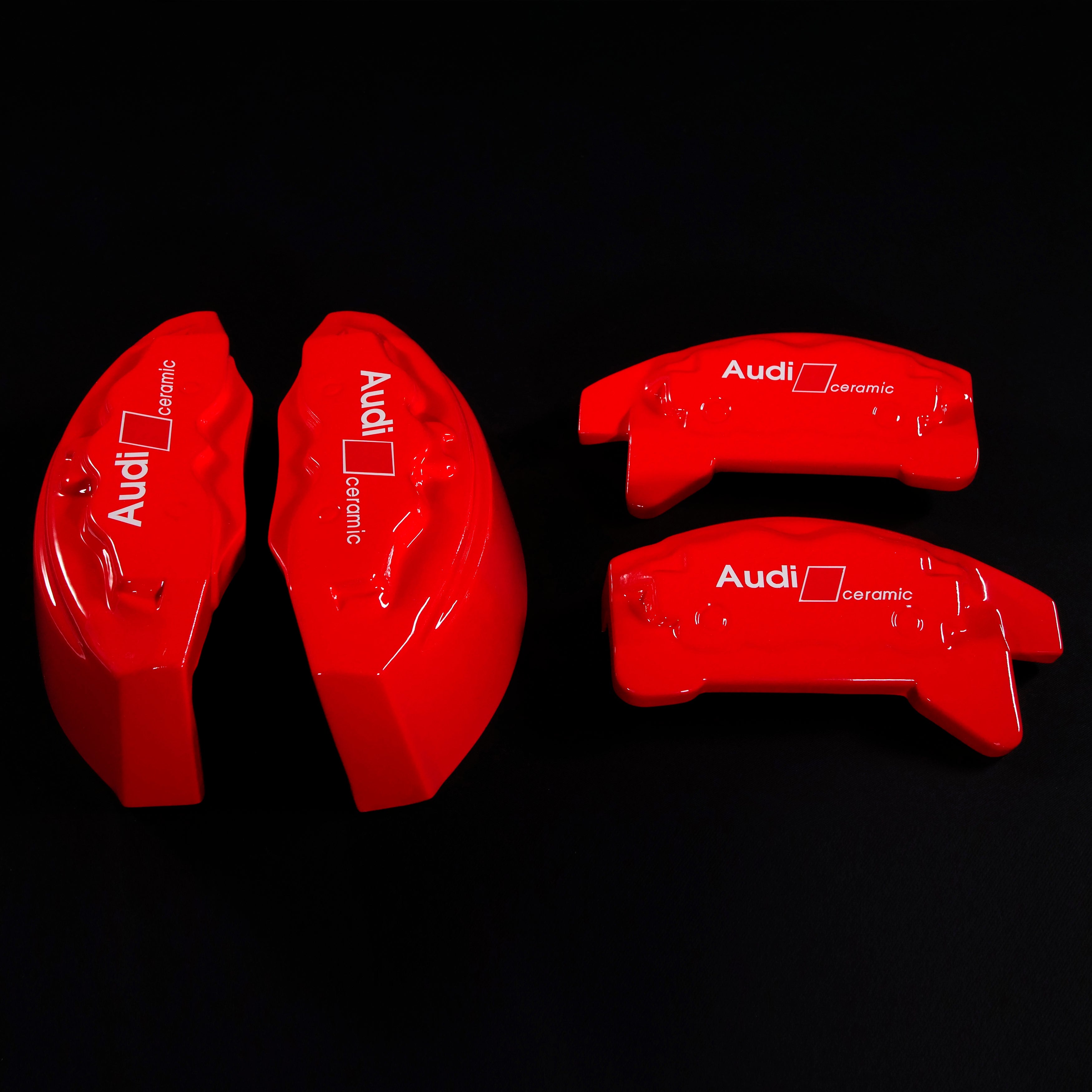 Brake Caliper Covers for Audi Q5 2009-2016 – Ceramic Style in Red Color – Set of 4 + Warranty