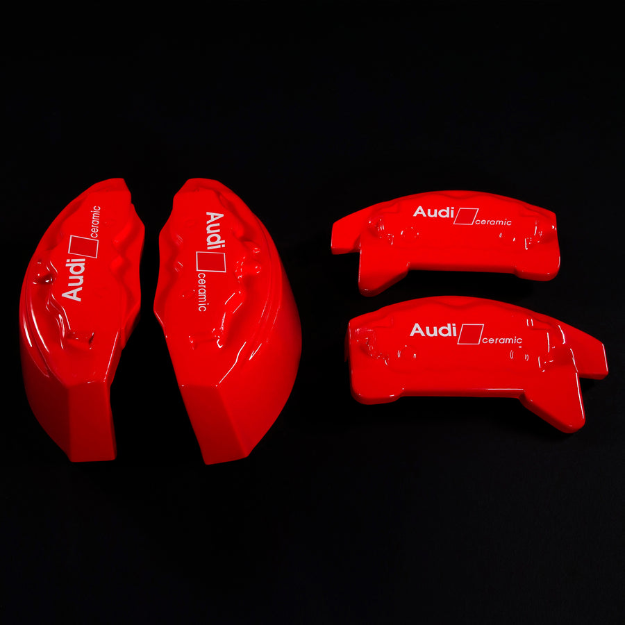Brake Caliper Covers for Audi Q5 2009-2016 – Ceramic Style in Red Color – Set of 4 + Warranty