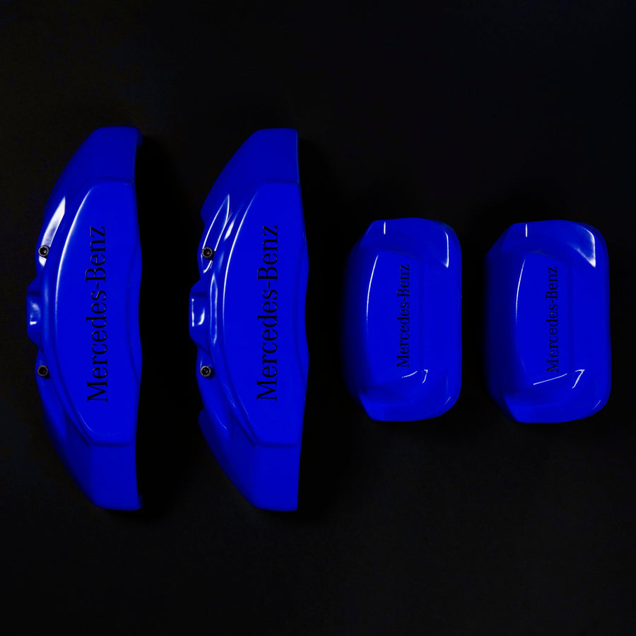 Custom Brake Caliper Covers for Mercedes-Benz in Blue Color – Set of 4 + Warranty