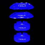 Brake Caliper Covers for Tesla Model X 2017-2020 in Blue Color – Set of 4 + Warranty