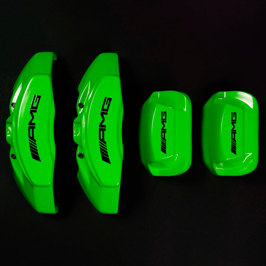 Brake Caliper Covers for Mercedes-Benz E550 2003-2016 – AMG Style in Green Color – Set of 4 + Warranty