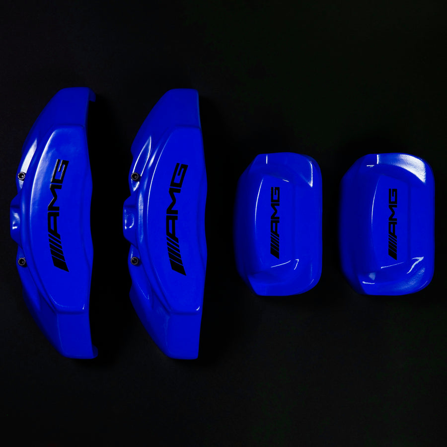Brake Caliper Covers for Mercedes-Benz E400 2003-2016 – AMG Style in Blue Color – Set of 4 + Warranty