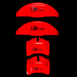 Brake Caliper Covers for Audi A7 2012-2015 – S line Style in Red Color – Set of 4 + Warranty