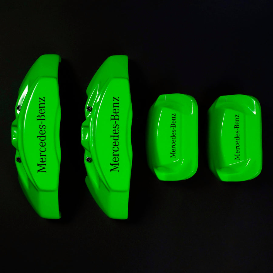 Custom Brake Caliper Covers for Mercedes-Benz in Green Color – Set of 4 + Warranty