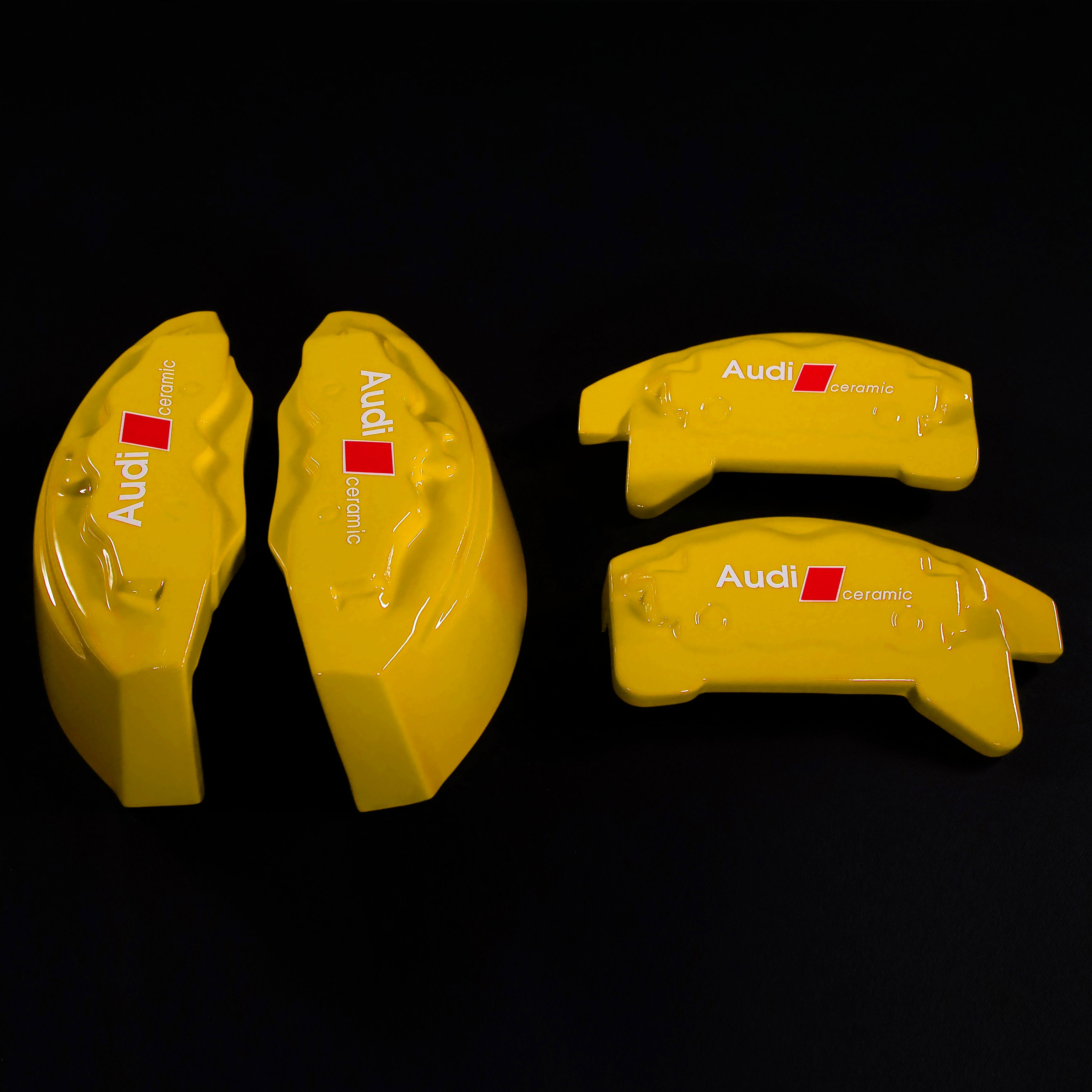 Brake Caliper Covers for Audi Q5 2009-2016 – Ceramic Style in Yellow Color – Set of 4 + Warranty