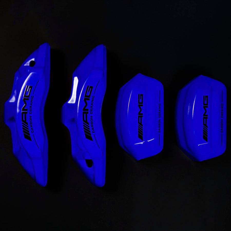 Brake Caliper Covers for Mercedes-Benz C63 2015-2018 – AMG Ceramic Style in Blue Color – Set of 4 + Warranty