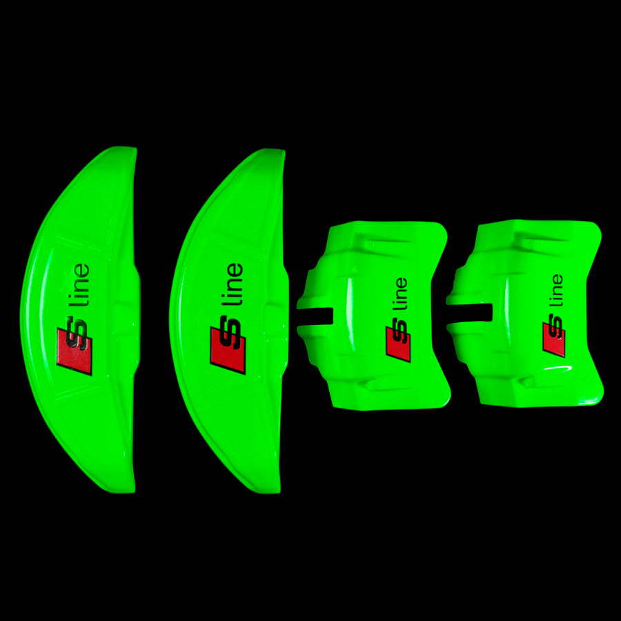 Brake Caliper Covers for Audi A7 2012-2015 – S line Style in Green Color – Set of 4 + Warranty