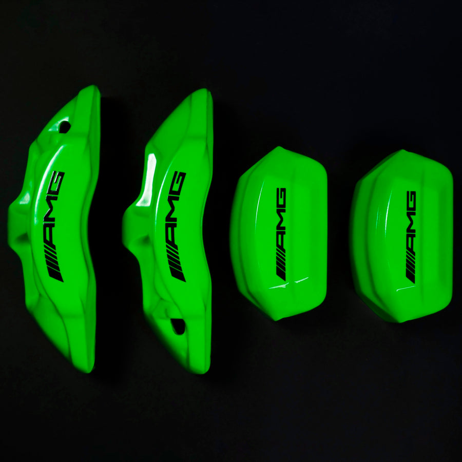 Brake Caliper Covers for Mercedes-Benz C63 2015-2018 – AMG Style in Green Color – Set of 4 + Warranty