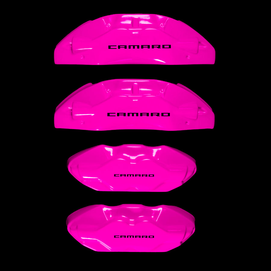 Brake Caliper Covers for Chevrolet Camaro SS 2016-2022 in Fuchsia Color – Set of 4 + Warranty