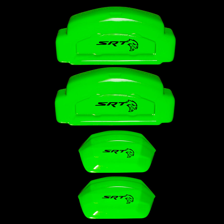 Brake Caliper Covers for Dodge Charger 2006-2020 – SRT Style in Green Color – Set of 4 + Warranty