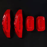 Custom Brake Caliper Covers for Mercedes-Benz in Red Color – Set of 4 + Warranty