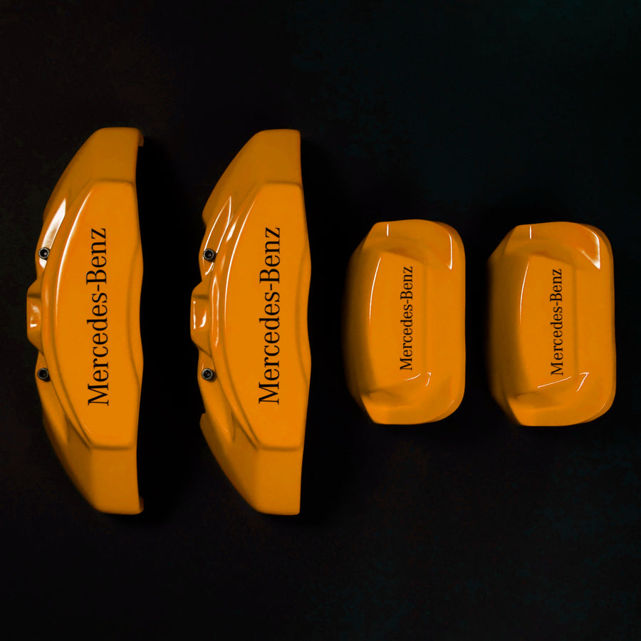 Brake Caliper Covers for Mercedes-Benz E350 2003-2016 in Orange Color – Set of 4 + Warranty