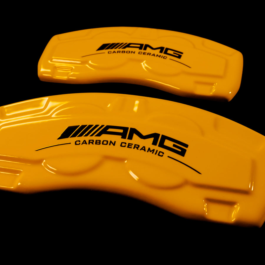 Brake Caliper Covers for Mercedes-Benz CLA250 2020-2023 – AMG Style in Orange Color – Set of 4 + Warranty