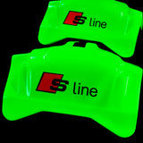 Brake Caliper Covers for Audi A7 2012-2015 – S line Style in Green Color – Set of 4 + Warranty