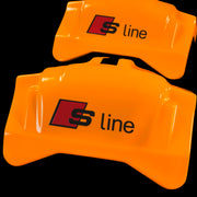 Brake Caliper Covers for Audi A6 2012-2015 – S line Style in Orange Color – Set of 4 + Warranty