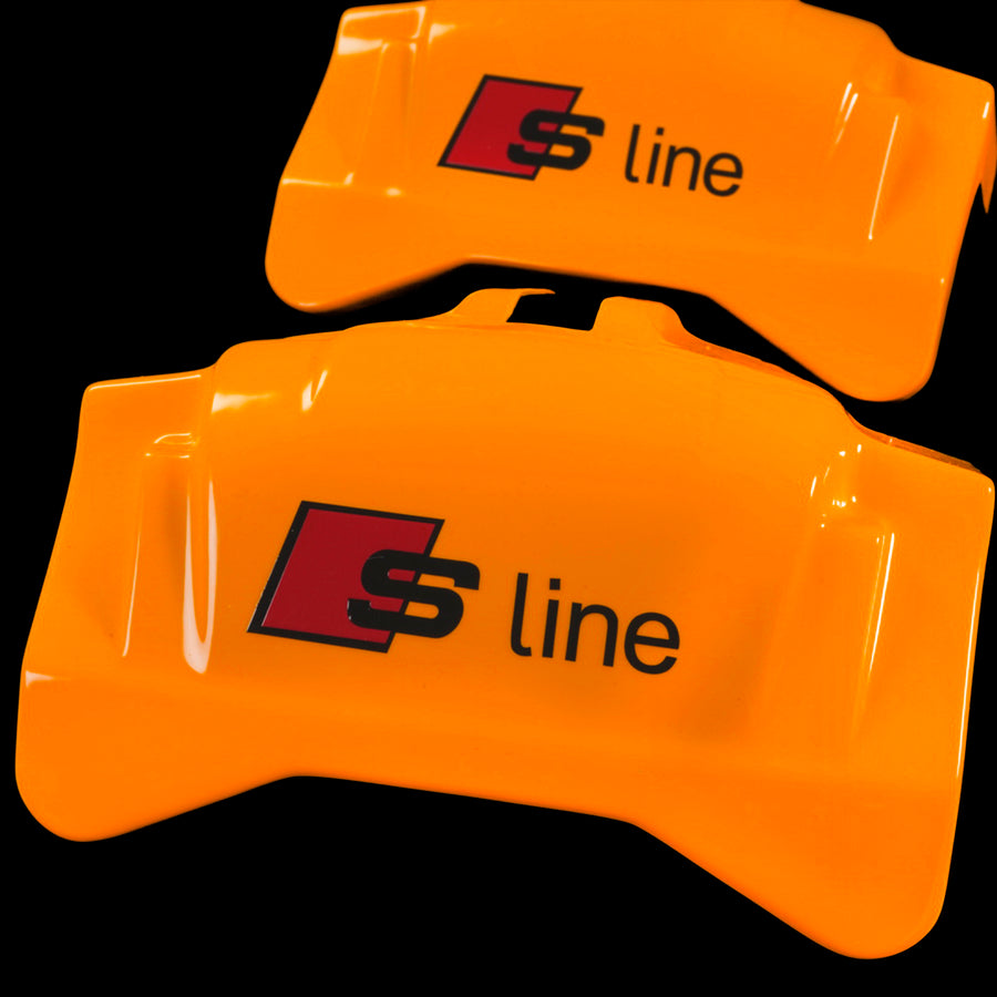 Brake Caliper Covers for Audi A6 2012-2015 – S line Style in Orange Color – Set of 4 + Warranty
