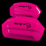 Brake Caliper Covers for Dodge Charger 2006-2020 – SRT Style in Fuchsia Color – Set of 4 + Warranty