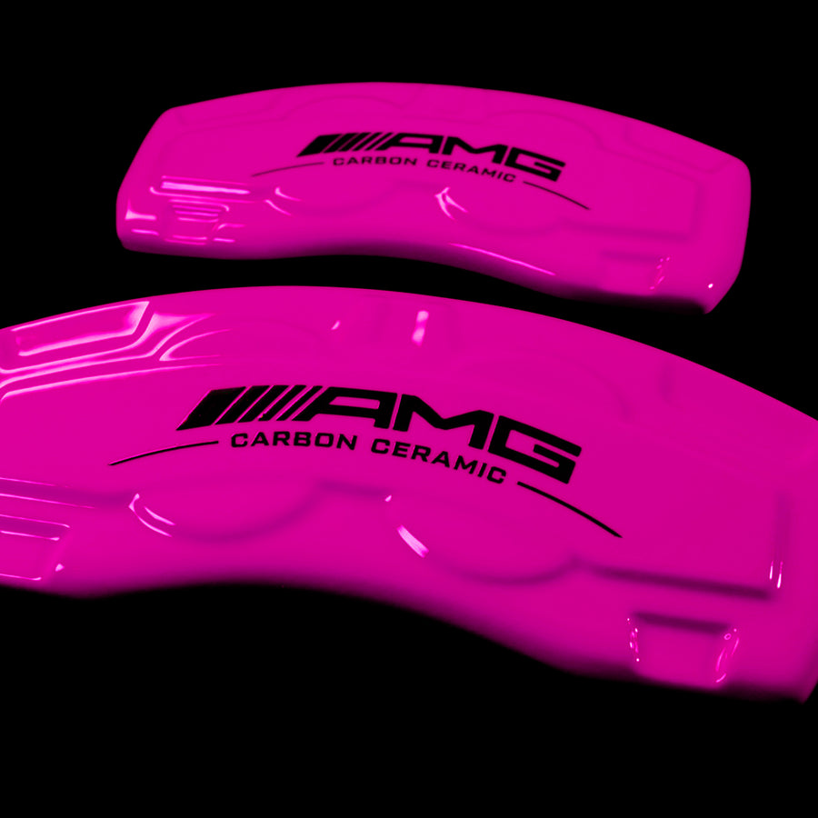 Brake Caliper Covers for Mercedes-Benz CLA250 2020-2023 – AMG Style in Fuchsia Color – Set of 4 + Warranty