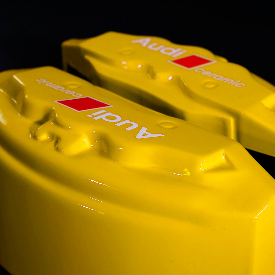 Brake Caliper Covers for Audi Q5 2009-2016 – Ceramic Style in Yellow Color – Set of 4 + Warranty