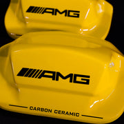 Brake Caliper Covers for Mercedes-Benz E350 2003-2016 – AMG Ceramic Style in Yellow Color – Set of 4 + Warranty