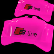 Brake Caliper Covers for Audi A6 2012-2015 – S line Style in Fuchsia Color – Set of 4 + Warranty